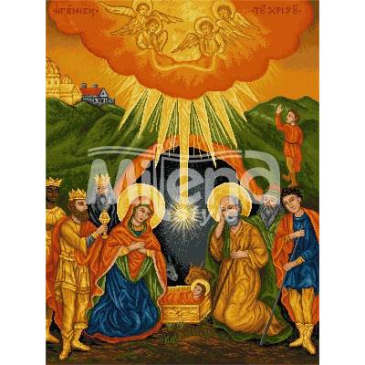 Milena Style Рождество - гоблен със схема конци Ariadna 1: 1