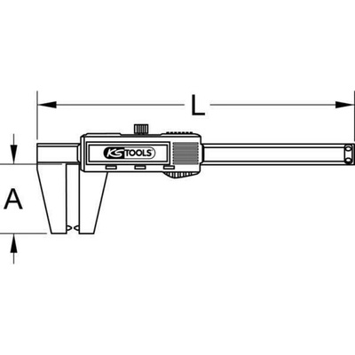 KS TOOLS Posuvne meritko 300.0540