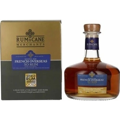 Rum & Cane French Overseas XO 43% 0,7 l (karton)