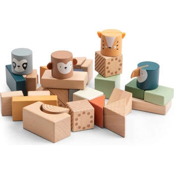 Sebra Дървени блокчета Sebra - Wildlife Animals (301830013)