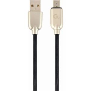Gembird USB 2.0 A - USB 2.0 micro B M/M кабел за данни 2 м черен Premium rubber CC-USB2R-AMmBM-2M (CC-USB2R-AMmBM-2M)