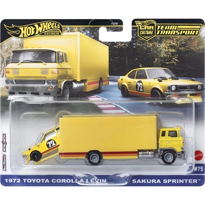 Mattel Hot Wheels Premium Team Transport 1972 Toyota Corolla Levin Sakura Sprinter