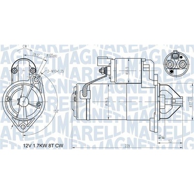 Startér MAGNETI MARELLI 063721365010