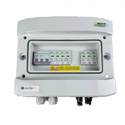 EM-75N_DCAC Разпределителна кутия DCAC, IP65, SPD DC Noark 1000V тип 2, 1 x PV верига, 1 x MPPT, SPD AC Noark тип 2, 10A 3-F (EM-75N_DCAC)