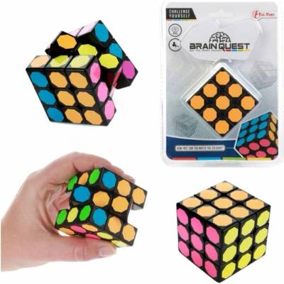 Hlavolam kocka plast 6x6cm v blistri