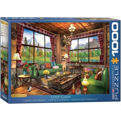 EUROGRAPHICS - Puzzle Davison: Cozy Cabin - 1 000 piese