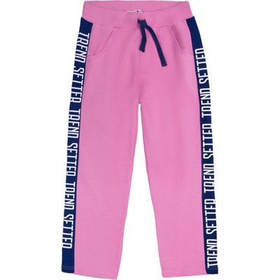 Winkiki Kids Wear dívčí tepláky Summer Smile růžová
