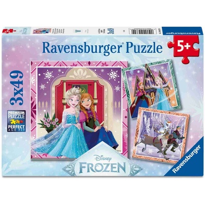 Ravensburger Disney Ľadové kráľovstvo 3x49 dielov