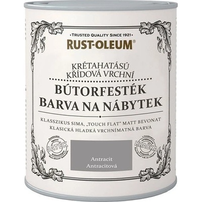 Rust-Oleum vintage Barevný email křídový, antracitový, matný, 0,75 l