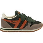Gola Детски маратонки Gola Kid's Daytona VC Sneakers - Dark Khaki / Rhino / Moody Orange - размер 10K (UK) (702-1711-0813)