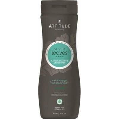 Attitude Super Leaves pánský šampon a mýdlo proti lupům 2v1 473 ml