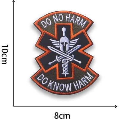 WARAGOD Vyšívaná nášivka Do No Harm The Vintage Totem Legion Symbol 04