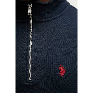 U. S. Polo Assn U. S. Polo Assn. суичър мъжки с памук DHM LB 1/4 ZIP (MUP3359) - answear - 156,27 лв