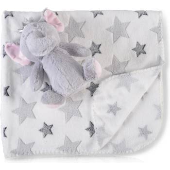 Image 1 of Cangaroo Бебешко одеяло 90/75 cm с играчка Little Elephant (108609)