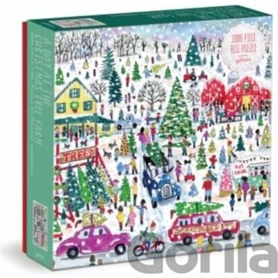 Galison Michael Storrings Christmas Tree Farm 1000 Piece Foil