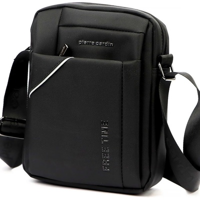 Pierre Cardin Středně velká pánská Crossbody taška 2011 černá
