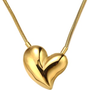 HARAHU Колие VO-34588 Heart - Златен KP34588