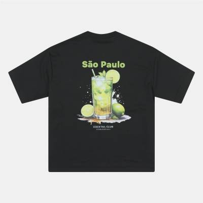 Rose London Тениска Rose London Sao Paulo T-shirt - Black