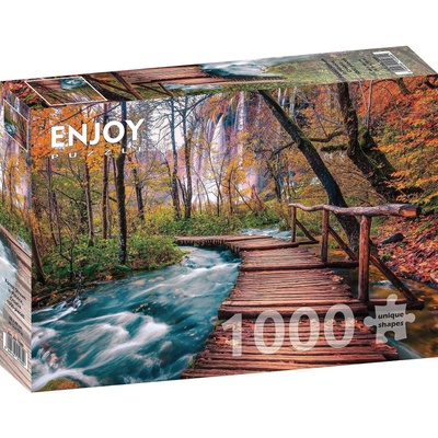 Enjoy Пъзел Enjoy - Forest Stream in Plitvice, Croatia, 1000 части (5949194010899)