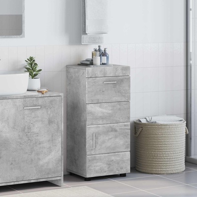 vidaXL Комплект шкафове за баня TULUM Циментено сиво 37 x 31, 5 x 82 см (880344)