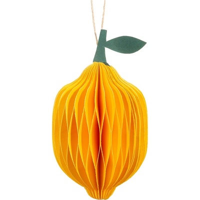 Sass & Belle Хартиена Коледна украса ръчна изработена ø 6 cm Lemon Honeycomb - Sass & Belle (UMXM047)