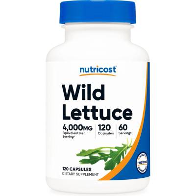 Nutricost Wild Lettuce Extract, 80 mg, 120 капсули, Nutricost (57636 (775101) NC)