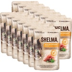Shelma Cat Консерва пиле- домати- билки в сос 14 x 85 г