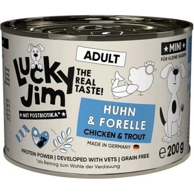 Lucky Jim Classic Mini Adult s kuřecím masem a pstruhem 200 g