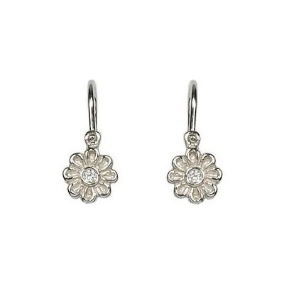 INFINITYSILVER Stříbrné dětské náušnice kytičky VERUNKA 001751201441