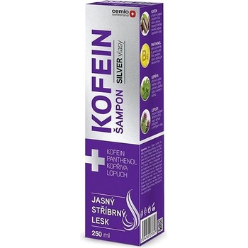CEMIO Kofeín šampón na sivé vlasy 250 ml