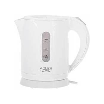 Adler AD1371w - Wasserkocher 0, 8Liter - Kunststoff, weiß