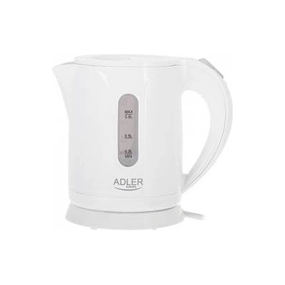 Adler AD1371w - Wasserkocher 0, 8Liter - Kunststoff, weiß