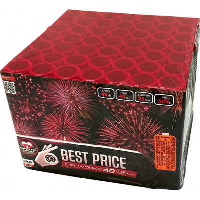 Kompaktný ohňostroj 49 rán 25 mm Best Price