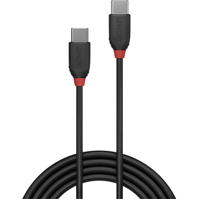 Lindy Кабел USB 3.2 Gen1 C - C, 3A, M/M 1m, черен 36906 (36906)