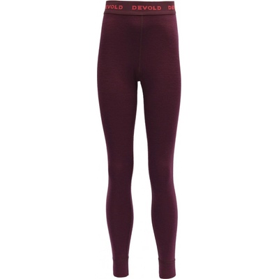 Devold Duo Active Junior Long Johns detské funkčné spodky rubínová