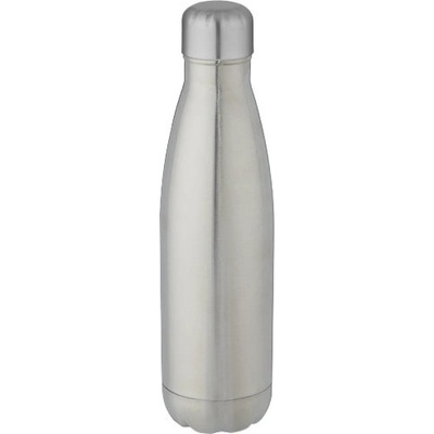 Cove vákuovo izolovaná fľaša z recyklovanej nerezovej ocele 500 ml Strieborná