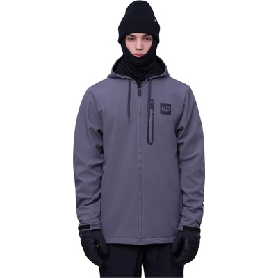 686 Mens Waterproof Zip Hoody Rhino Grey