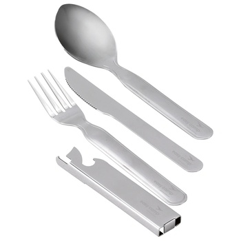 Easy Camp Travel Cutlery Deluxe Цвят: сребърен