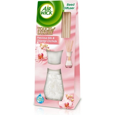 Air Wick Touch of Luxury Vonné tyčinky vzácny hodváb a orchidey z orientu 25 ml