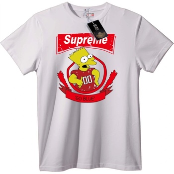 NOONEBRAND Тениска Bart Simpson Supreme - S, White