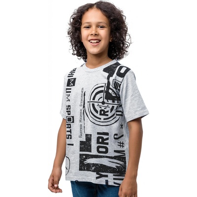 Winkiki Kids Wear Chlapecké tričko Sport - šedý melanž