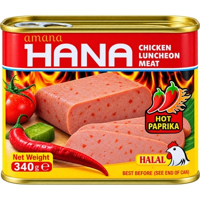 HANA Luncheon maso kuřecí pálivý 340g