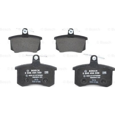 BOSCH Sada brzdových platničiek kotúčovej brzdy 0986494059