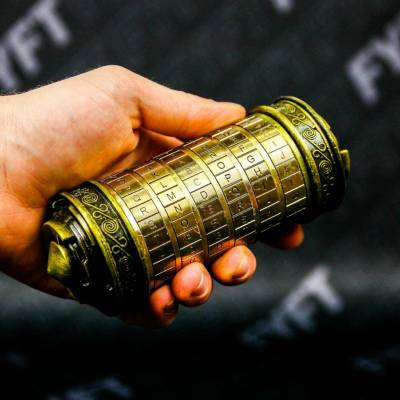 Da Vinci Cipher Lock Green Bronze hlavolam
