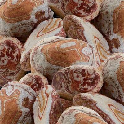 Granulati Zandobbio Okrasné valounky Rainbow 40 - 60 mm (koš) 600 kg