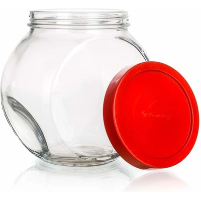 Banquet skleněná Wallibuck červené víčko 1,5 l