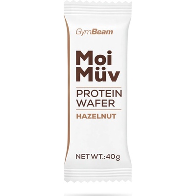 GymBeam MoiMüv Protein Wafer Lieskový orech 20 x 40 g