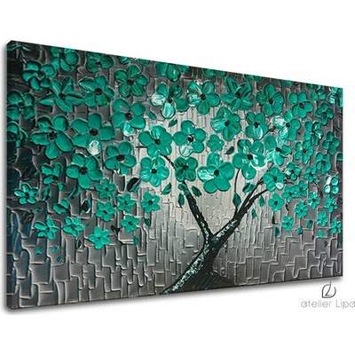 Autorská reprodukcia na plátne KVETY - 80x50 cm