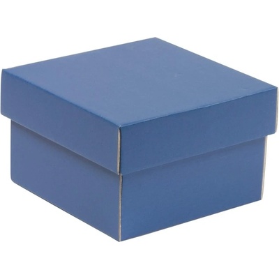 Dárková krabička s víkem 150x150x100/40 mm, modrá