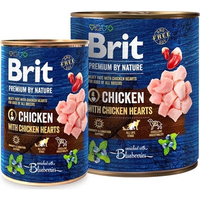 Brit Premium by Nature Dog Chicken With Chicken Hearts 6 x 400 g